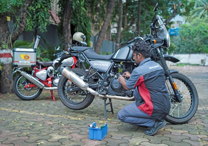 Get a Royal Enfield serviced at home with Service on Wheels 