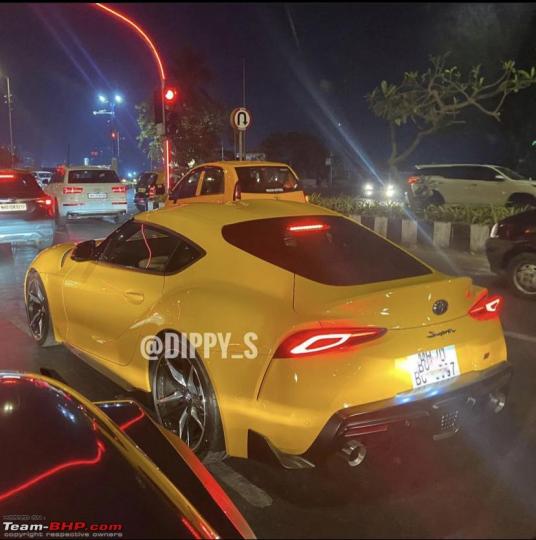 India's first 5th-gen Toyota Supra spotted in Mumbai 