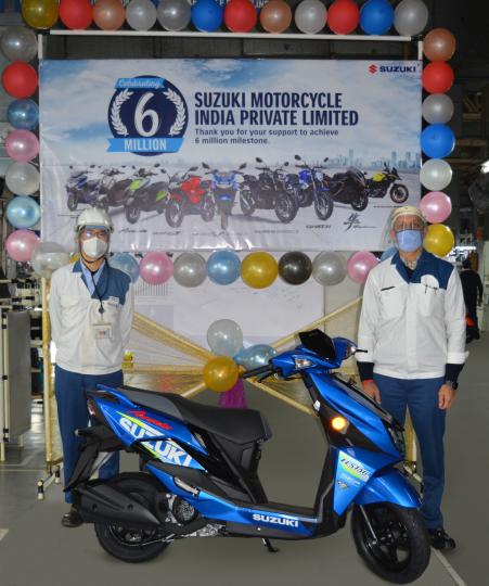 Suzuki rolls out 6 millionth 2-wheeler from Gurgaon plant 