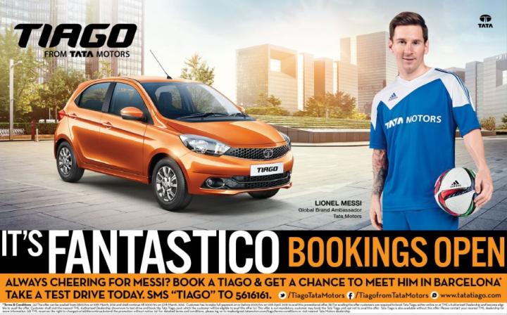 Tata Tiago bookings open on March 10, 2016 