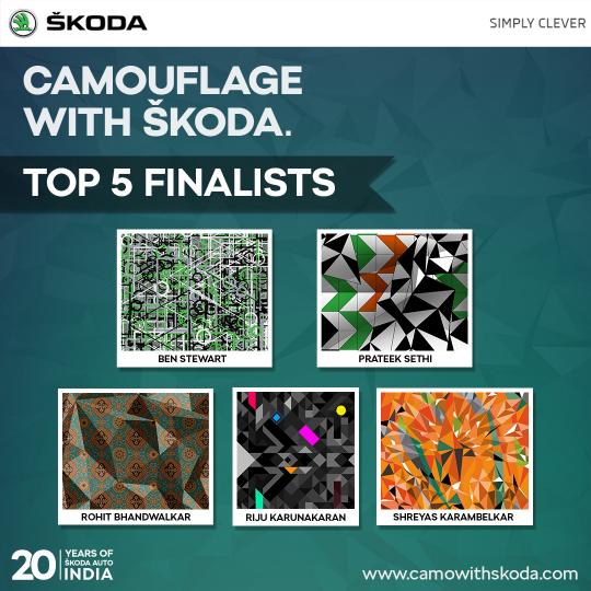 Finalists of Skoda's camouflage design contest announced 