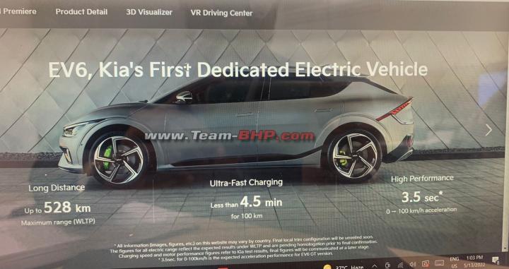 Kia EV6 brochure leaked; features & specs 