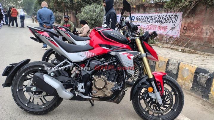 Scoop! Hero Xtreme 250R spotted during a TVC shoot in Delhi-NCR 