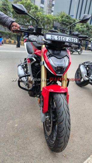 Scoop! Hero Xtreme 250R spotted during a TVC shoot in Delhi-NCR 