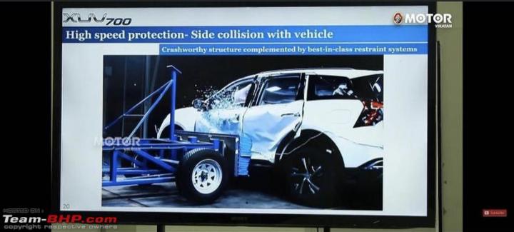 XUV700 undergoes crash tests at Mahindra’s facility 