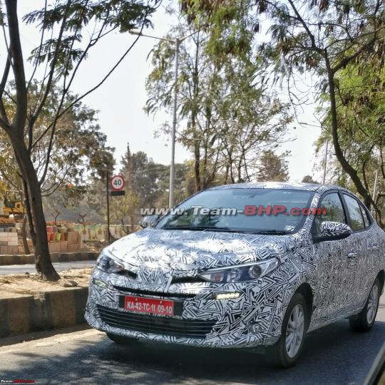 Scoop! Toyota Yaris Ativ caught testing in India 