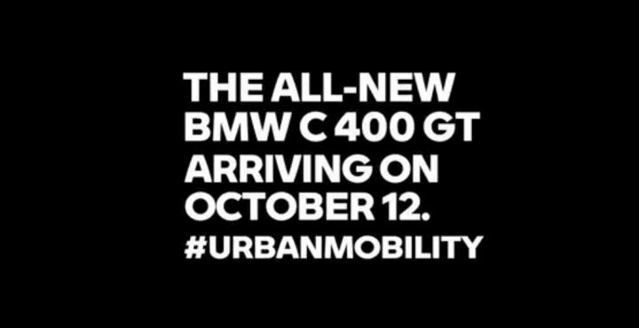 BMW C 400 GT maxi-scooter to be unveiled on October 12 