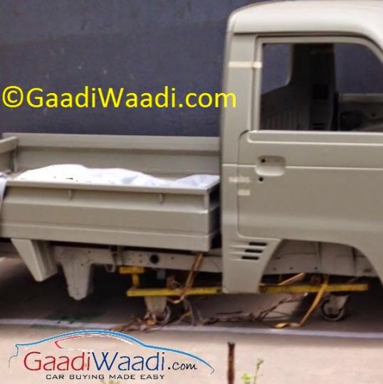 Spy pictures reveal Maruti LCV body shell 