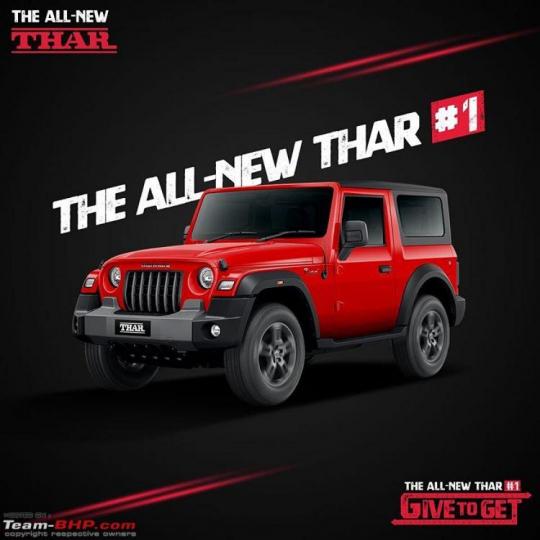 More details on the Mahindra Thar auction 
