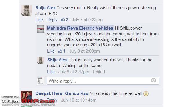 Mahindra E2O to get power steering 