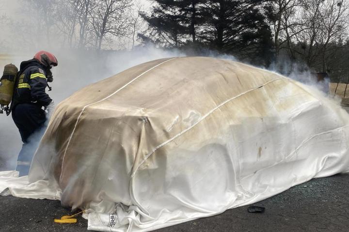 How EV fire blankets could help contain Electric Vehicle fires 