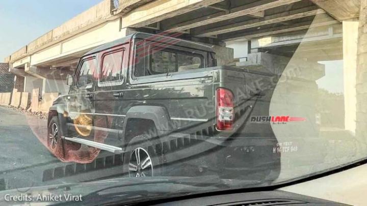Force Gurkha Pickup spied for the first time in India 