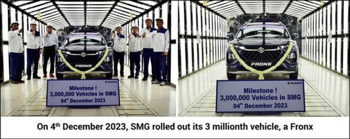 Suzuki Motor Gujarat achieves 3 million production milestone 