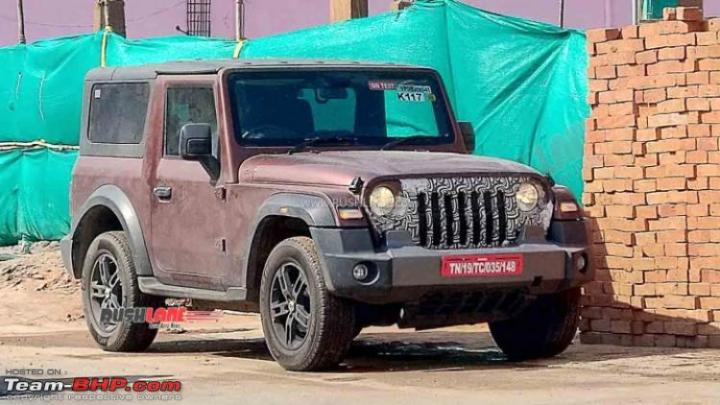 Mahindra Thar convertible hard top spotted testing 