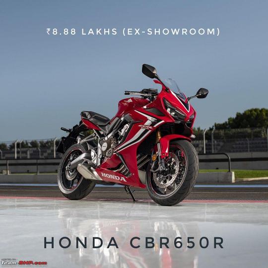 Honda cbr online 650 india