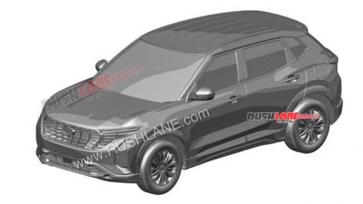 Mid-size Ford SUV design patent filed in India 