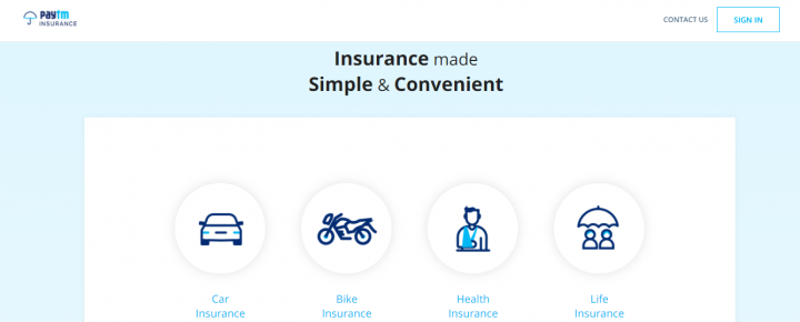 Paytm Insurance Broking offers private car and bike insurance 