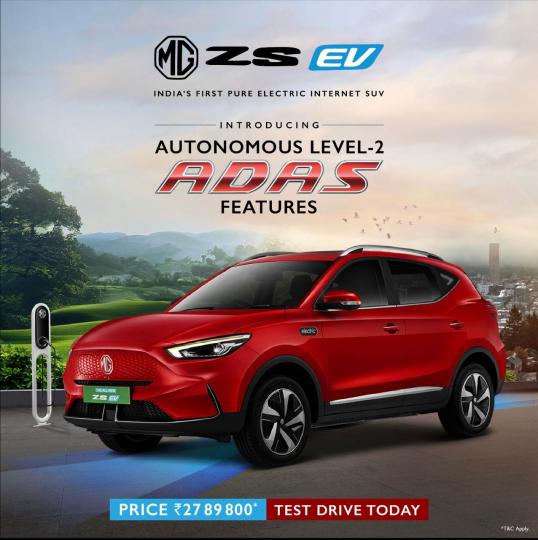 MG ZS EV now comes with Level 2 ADAS; priced at Rs 27.90 lakh 