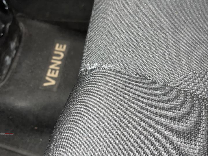 My Venue's seat stitching comes off after just 4 years of ownership 