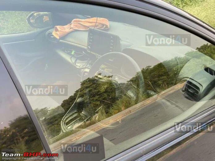 Toyota Yaris hatchback interior spied 