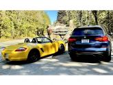 Carving roads in a Porsche & BMW