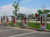 Tesla supercharger with 200-stalls