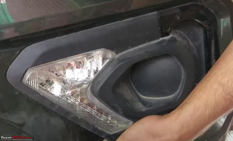 DIY: Tata Nexon gets LED fog lamps installed without cutting any wires